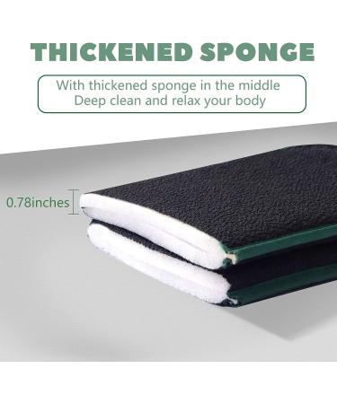Liseternal Shower Back Scrubber for Women - Exfoliating Body Scrubber with Thickened Sponge - Machine Washable - 39.4'' x 4.9 - Buy Online on GoSupps.com
