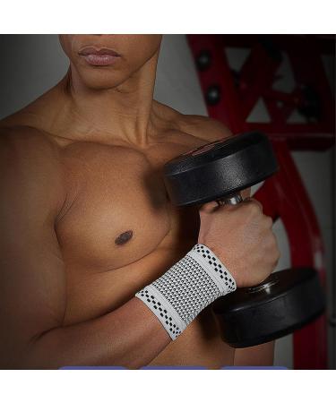Wristbands Sports wristbands wristBaseball sweatbands for men women Absorbent Sweat Wristbands for Men Women Breathable Wristbands for Gym Golf Tennis Gray L - Buy Online on GoSupps.com