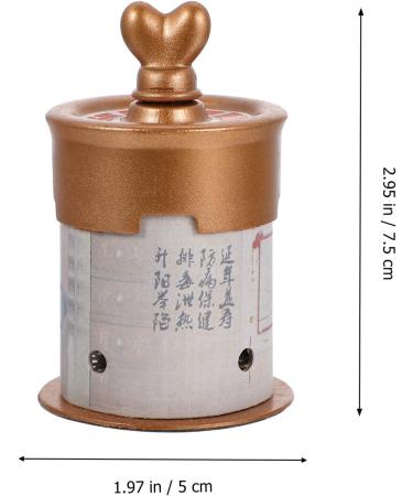 Milist Moxa Stick Burner Holder - Moxa Strips & Mugwort Moxibustion Box Tool for Acupoint Therapy | Traditional Chinese Herbal Remedy - Buy Online on GoSupps.com