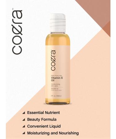 Vitamin E Oil 30 000 IU - 4 fl oz | 100% Pure Moisturizing Skin Care | Paraben-Free SLS-Free & Fragrance-Free - Buy Online on GoSupps.com