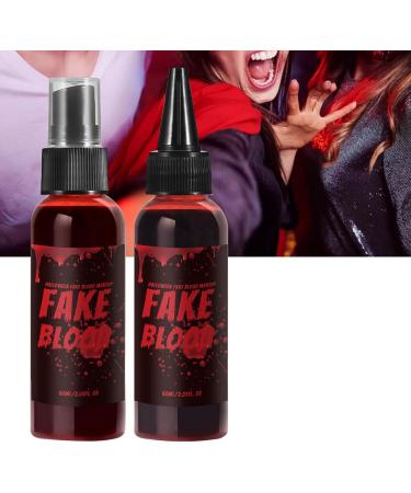  G n rique Washable Artificial Blood 60ml Halloween Makeup Kit Safe Multipurpose Liquid for Cosplay Outdoor Films Horror Parties Photography Stage Performances - Buy Online on GoSupps.com