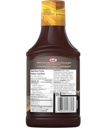Kraft Hickory BBQ Sauce 455ml (Pack of 10) 455mL (Pack of 10) Hickory - Buy Online on GoSupps.com