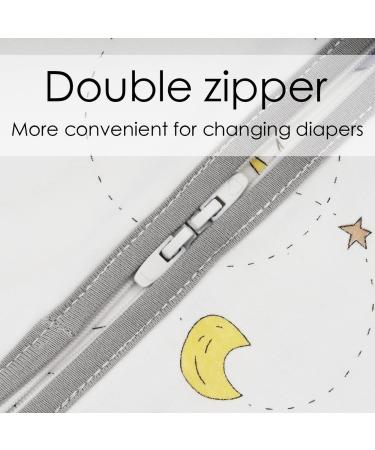 ZIGJOY 100% Cotton Sleeveless Baby Sleep Bag 1.0 Tog | Space Alien Design | 2-Way Zipper | Newborn 8-12 Mon | 9-12 Months - Buy Online on GoSupps.com