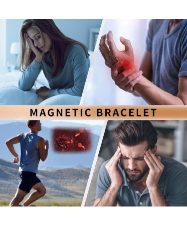MagEnergy Titanium Steel Magnetic Bracelet for Women | Love Heart Design | Adjustable with Gift Box and Tool | Heart Pink - Buy Online on GoSupps.com