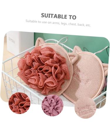 2pcs Reusable Bath Ball Exfoliating Loofah - Body Cleaning Scrubber & Baby Tub Towel | Eco-Friendly Polyester Sponges for Women - Buy Online on GoSupps.com