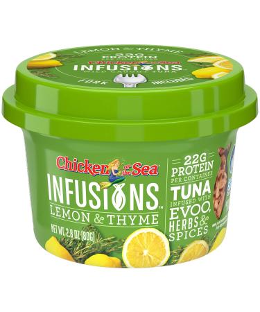 Chicken of the Sea Infusions Tuna, Lemon & Thyme, 2.8 Oz, Pack of 6