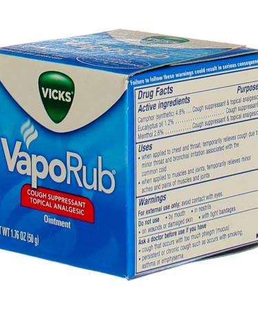 VapoRub 1.76 oz Jar - Fast-Acting Relief for Cold and Flu Symptoms - Buy Online on GoSupps.com