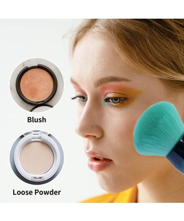 2 Pack Nail Art Dust Powder Remover Brushes - Soft Kabuki Cleaner & Foundation Brush for Makeup & Nail Arts - Buy Online on GoSupps.com