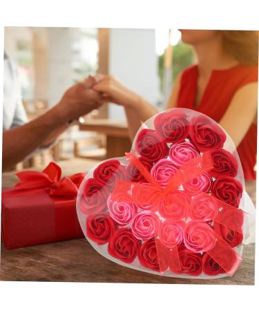 POPETPOP 2pcs Valentine's Day Present Valentines Day Flower Bouquet Never Withered Roses Floral Scented Bath Soap Preserved Rose Flower Scented Rose Petals Asmr Delicate Flowers Soap Flower 1 count (Pack of 1) As Shownx2pcs - Buy Online on GoSupps.com