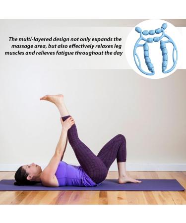 Buy Innovative Portable Massage Roller for Legs - 23 Wheels Ergonomic Muscle Relaxation Tool in Blue | Multi-Purpose Massage Accessories - Buy Online on GoSupps.com