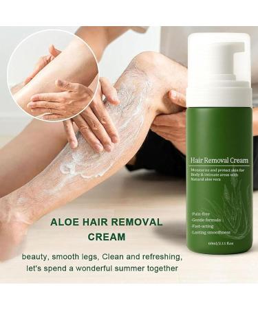 Cr me d pilatoire pour hommes formul e l'aloe vera naturel une mousse d pilatoire douce et rapide pour le visage et le corps. Hydratante et non collante - Buy Online on GoSupps.com