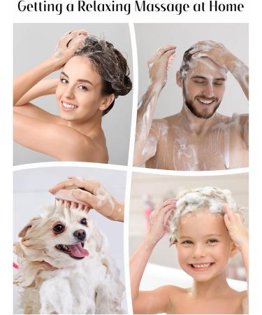 Heeta Scalp Massage Brush - Soft Silicone Bristle Hair Care Tool for Relaxation | Perfect for Men Women & Children | Meat Pink 07 - Buy Online on GoSupps.com