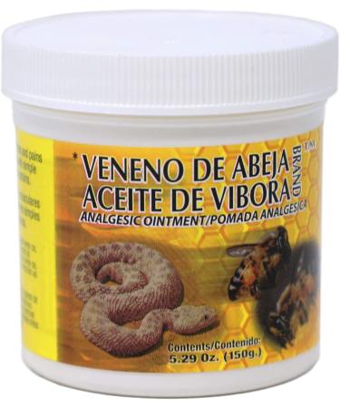 Veneno De Abeja Aceite Vibora Pain Relief Ointment 5.29 Oz Jars (Pack of 2) - Reduce Inflammation, Fresh Scent, Topical Analgesic - Buy Online on GoSupps.com