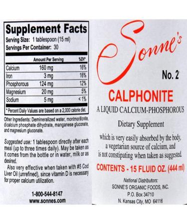 Buy Sonne's Calphonite Liquid Calcium Phosphorus 15 oz - Optimal Nutrition for Plants | International Shipping Available - Buy Online on GoSupps.com
