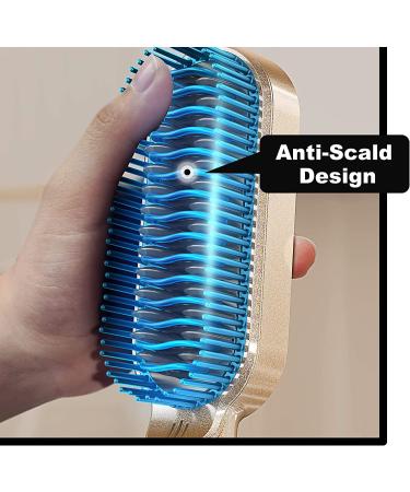 FURIDEN Hot Straightening Brush for Black Women | Ionic Hair Straightener & Cepillo Alisador de Cabello Gold - Buy Online on GoSupps.com