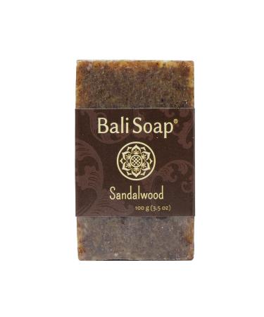 Bali Soap - Sandalwood Natural Soap - Bar Soap for Men & Women - Bath Body and Face Soap - Vegan Handmade Exfoliating Soap - 6 Pack 3.5 Oz each Sandalwood 3.5 Ounce (Pack of 6)