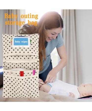 Piwosgol Baby Diaper Bag - Compact Organizer for On-the-Go Essentials Perfect for Diapers Wipes Care Cream and More - Buy Online on GoSupps.com