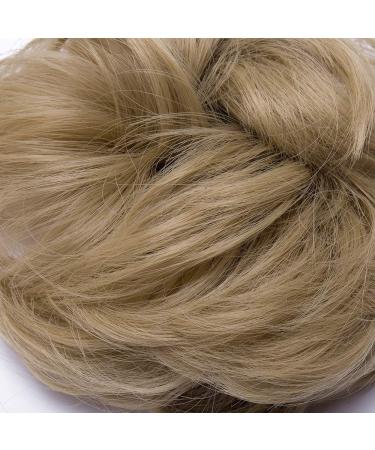 Short Messy Hair Bun Scrunchie in Ash/Blond - 35g Hairpiece Updo Ribbon Ponytail Extensions - Buy Online on GoSupps.com