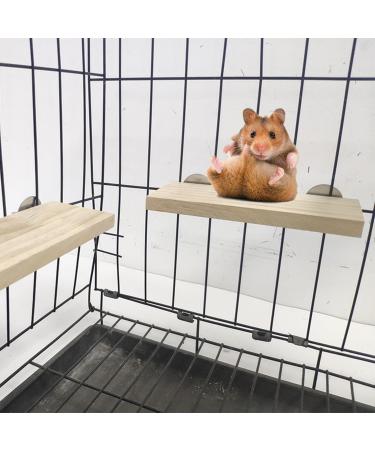 winmiya 2 PCS Bird Platform Bird Cage Accessories Pet Platform Climbing Platform Rat Cage Accessories Wooden Stand Rest Place for Small Animals - Buy Online on GoSupps.com