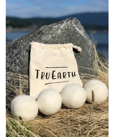 Tru Earth XL Wool Dryer Balls 4-Pack Premium Reusable Natural Fabric Softener - Buy Online on GoSupps.com