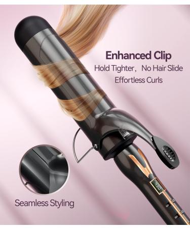 2 Inch Curling Iron for Long Hair - Large Barrel 14 Heat Settings Ceramic with Argan Oil - Perfect Loose Curls - Buy Online on GoSupps.com
