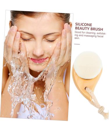 Beavorty face Brush Deep Cleaning Facial Brush Wood Facial Brush Skin Care Brush face Cleansing Device Facial Scrub Brush Face Washing Brush Facial Wooden Beech Handle Body Brown 8.5X5.5X4.7CM - Buy Online on GoSupps.com