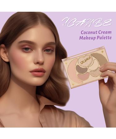 UCANBE All in One Makeup Kit - Dreamy Palette with 4 Shimmer Matte Eyeshadows Blush Bronzer and Highlighter - Perfect Gift for Women Girls and Teens - Buy Online on GoSupps.com
