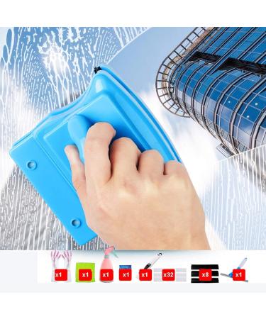 Outside Magnetic Window Cleaner Window Cleaner Wipers Home Double Side Window Cleaner 4-30Mm Adjustable Force Ultra-Strong Both Side Glass Surface Cleaning Brush Wiper Tools with Ergonomic Handle D - Buy Online on GoSupps.com