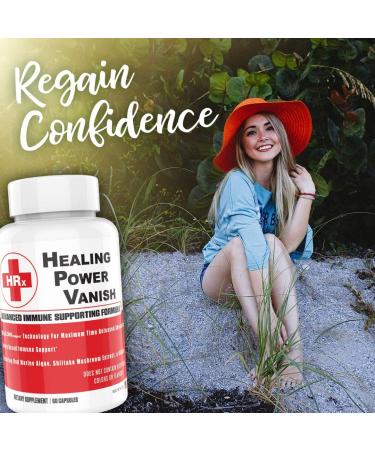 Vanish HPV Support Supplements - Shiitake Mushroom & Red Marine Algae - Immune System Booster - 60 Capsules - Buy Online on GoSupps.com