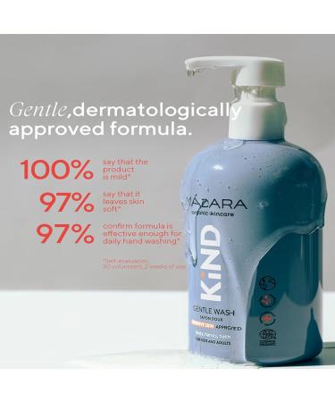M DARA Organic Skincare | KIND Gentle Body Wash Organic Certified Kids Body Wash, Suitable For The Delicate Skin Of Kids And Adults, Non-drying Formula, Sensitive Skin-approved, 13.18oz Gentle Wash - Buy Online on GoSupps.com