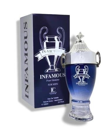In-Victory Infamous for Men Eau de Toilette 3.4 Fl. Oz. Oriental Woody fragrance for men.