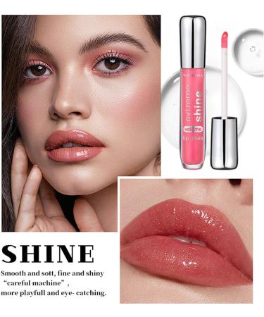 Clear Lip Gloss Set Moisturizing Lip Oil with Hyaluronic Acid Lipgloss Care Fruit Flavoured Lip Oil For Dry Lip Glitter Shine Lip Glaze Gift for Women Teenage Girls (06) - Buy Online on GoSupps.com