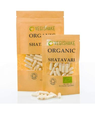 Organic Shatavari HPMC Capsules 800mg Wellness Supplements Hormonal Balance - Male/Female Reproductive Hormones - Libido Vegan Halal Kosher (60 Capsules) - Buy Online on GoSupps.com