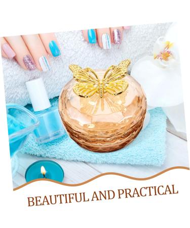 PAMINGONO Nail Art Brush Cup Decorative Nail Brush Cup Manicure Nail Dish Glass Nail Art Dish Nail Art Accessories Nail Dappen Dish Decorative Glass Dish for Acrylic Nails Manicure Nail Cup - Buy Online on GoSupps.com