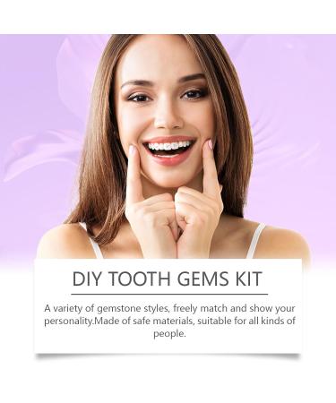 DIY Tooth Gem Kit - Safe Easy Application With UV Cure Glue Assorted Gems For Custom Smile(2PC) - Buy Online on GoSupps.com