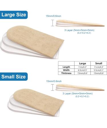 PrettSole Adjustable Heel Lifts - 3 Layer Height Increase Insoles for Women - Small Shoe Lifts for Leg Length Discrepancy - 1 Pair - Buy Online on GoSupps.com