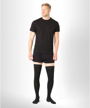 Buy Pani Teresa Medica Compression Stockings | Class 2 Thrombosis Support Stockings for Men & Women | 23-32 mmHg | Flight & Everyday Use | Size 3 - Short: A | Black - Buy Online on GoSupps.com