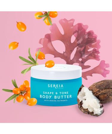 Sereia Skincare Toning Body Butter with Seaweed Guarana Seed Extracts - Collagen & Shea Butter - Intense Moisturization for Soft & Smooth Skin - Natural & Organic - 200ml - Buy Online on GoSupps.com