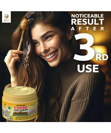 Karkar Cream with Chebe Powder & Honey - 200 GM for Hair Growth | Natural African Ingredients for Stronger Hair - Buy Online on GoSupps.com