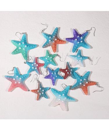 Feylie Fantasy Resin Dangling Earrings | Stylish Small Creoles | Statement Jewelry for Women & Girls - Buy Online on GoSupps.com