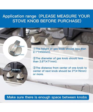 Child Safety Stove Knob Covers - 5 Pack with Double-Key Lock - Gas Oven Knob Guards for Baby Proofing - Universal Design in Black - Buy Online on GoSupps.com