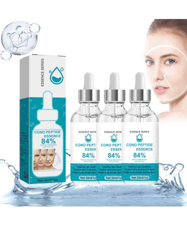 3 Pcs Cono Peptide Essence 84%, Peptide Anti-Wrinkle Anti-Aging Essence, Skin Care Essence Anti Wrinkle Skin Firming Cream, for Moisturizing & Whitening Skin, Reduces Dark Spots