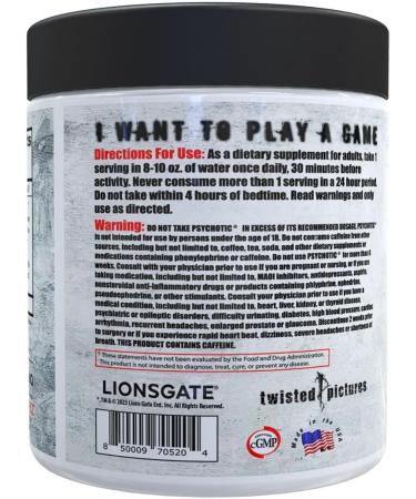 Insane Labz Psychotic SAW , High Stim Pre Workout Powder with OxyGold and AMPiberry , Extreme Lasting Energy with Teacrine , Focus with CognitIQ and Endurance with Beta Alanine, 30 Srvgs,Watermelon Watermelon 30 Servings - Buy Online on GoSupps.com