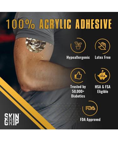 Skin Grip Freestyle Libre 2 Adhesive Patches - Waterproof & Sweatproof - 20 Pack Camo - Buy Online on GoSupps.com