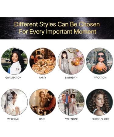 BERRYLION 27 Water Wave Black Synthetic Wig for Women | Long Deep Wave Closure Wig for Black Women - Buy Online on GoSupps.com