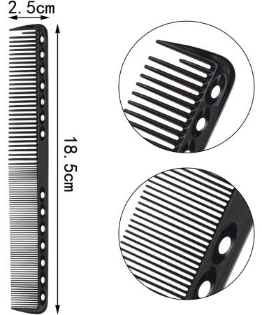 MEISH 3 Pieces Cutting Comb Hair Fine Tooth Comb Standard Teeth Clipping Comb Hair Styling Comb for Hair Barber Salon Hair Care Tools(Black) - Buy Online on GoSupps.com