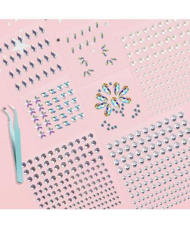 Self-Adhesive Face Jewels Rhinestones Stickers for Women - Festival & Nail Art Accessory - Buy Online on GoSupps.com