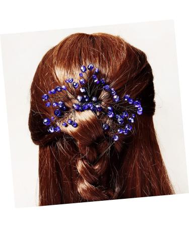 Mikinona Bridal Wedding Comb Bridal Headpieces Bride Hair Insert Comb Bridal Side Combs Bride Wedding Headdress Bride Hair Comb Wedding Hair Comb Hair Comb Clip Blue Zircon Hair Comb - Buy Online on GoSupps.com