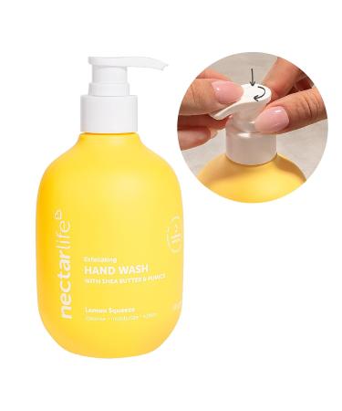Nectar Life Exfoliating & Moisturizing Hand Wash Volcanic Pumice for Hand Scrub Shea Butter Softens Hands Clean Vegan Ingredients Lemon Scent Lemon Squeeze (Single) - Buy Online on GoSupps.com