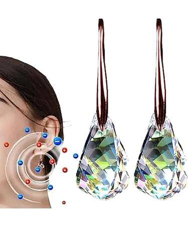 Shop Lambo BUND2 Magnetic Therapy Detox Earrings Lymphatic Rhinestone & Quartz Fashion Jewelry for Detox & Style - Buy Online on GoSupps.com